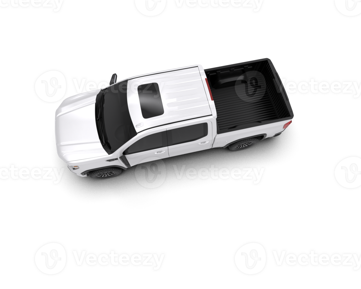 Pickup truck isolated on background. 3d rendering - illustration png