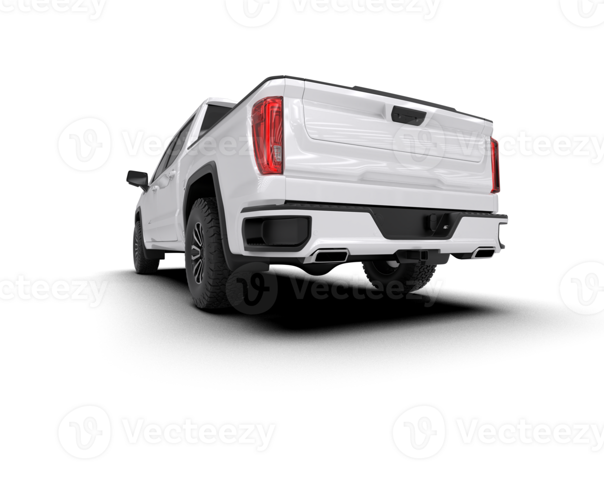 Pickup truck isolated on background. 3d rendering - illustration png