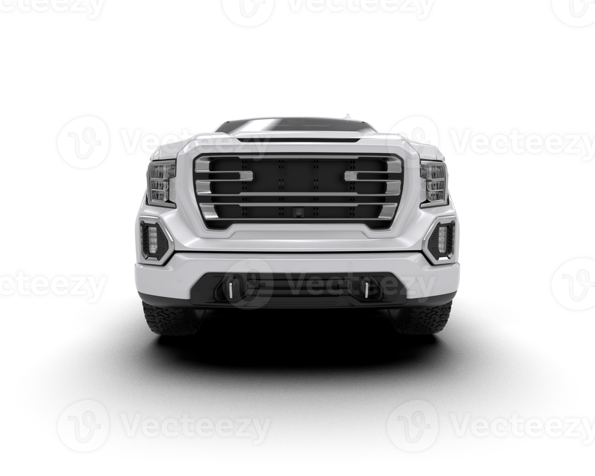 Pickup truck isolated on background. 3d rendering - illustration png