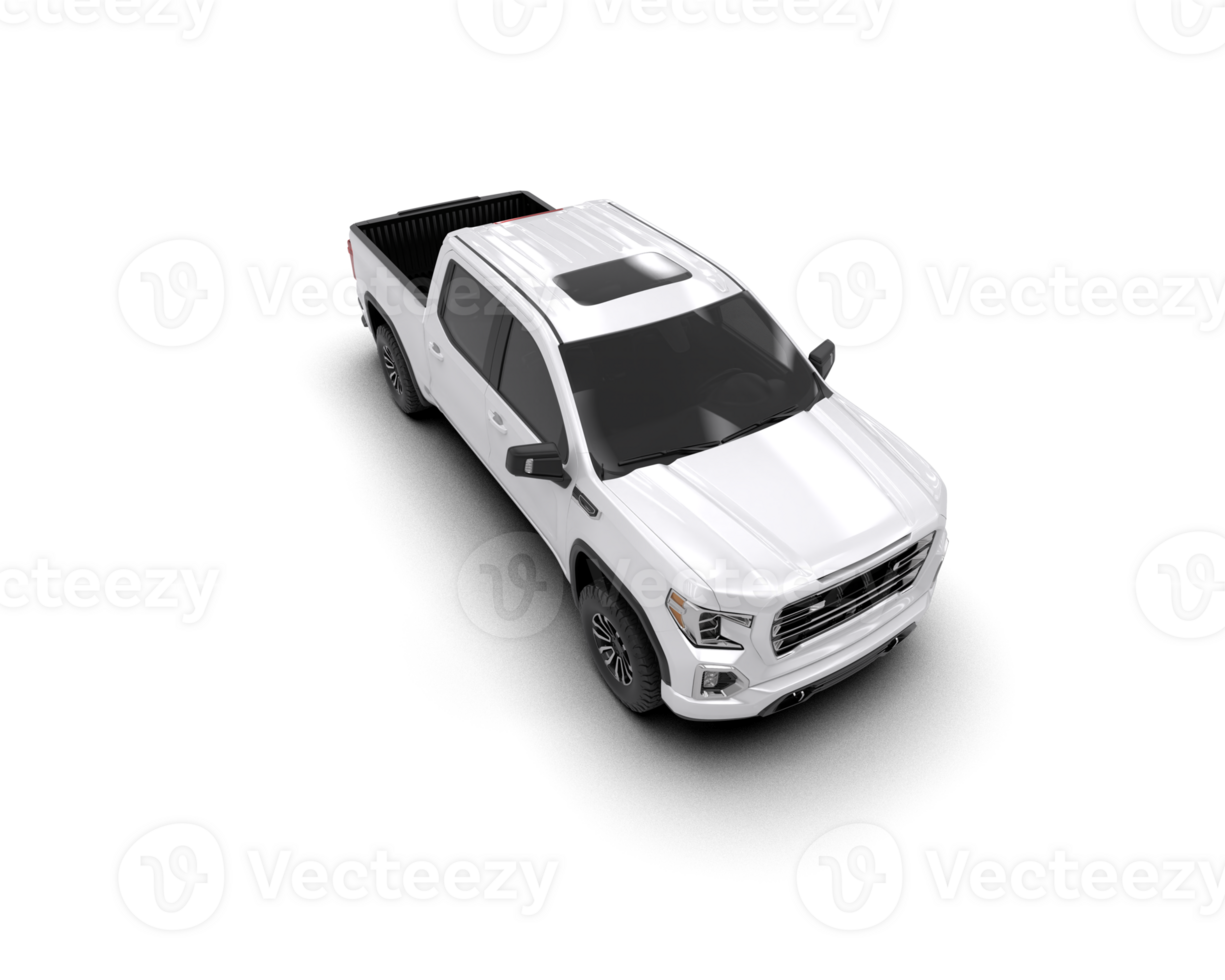 Pickup truck isolated on background. 3d rendering - illustration png