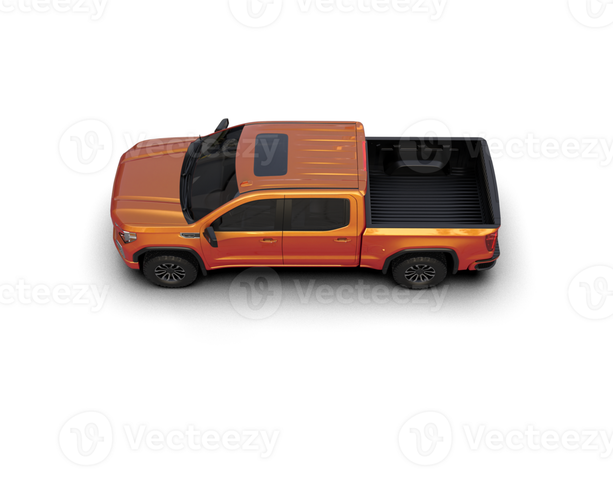 Pickup truck isolated on background. 3d rendering - illustration png