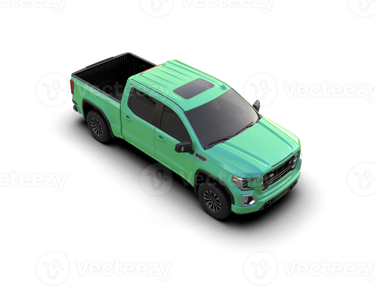 Pickup truck isolated on background. 3d rendering - illustration png