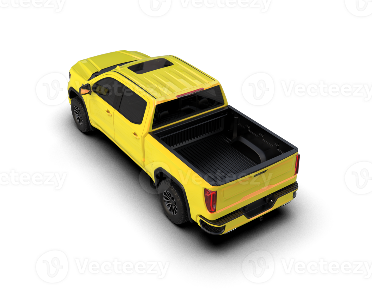 Pickup truck isolated on background. 3d rendering - illustration png