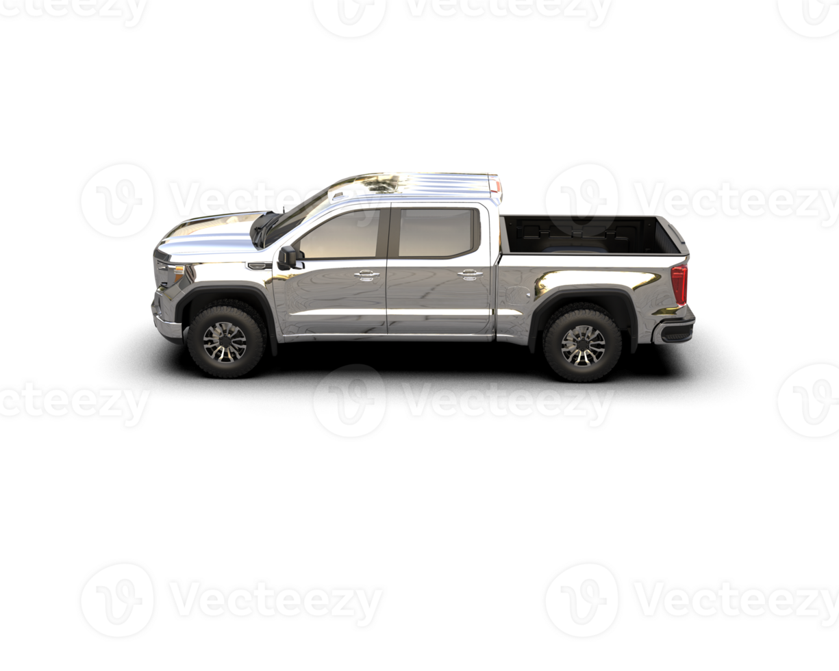 Pickup truck isolated on background. 3d rendering - illustration png