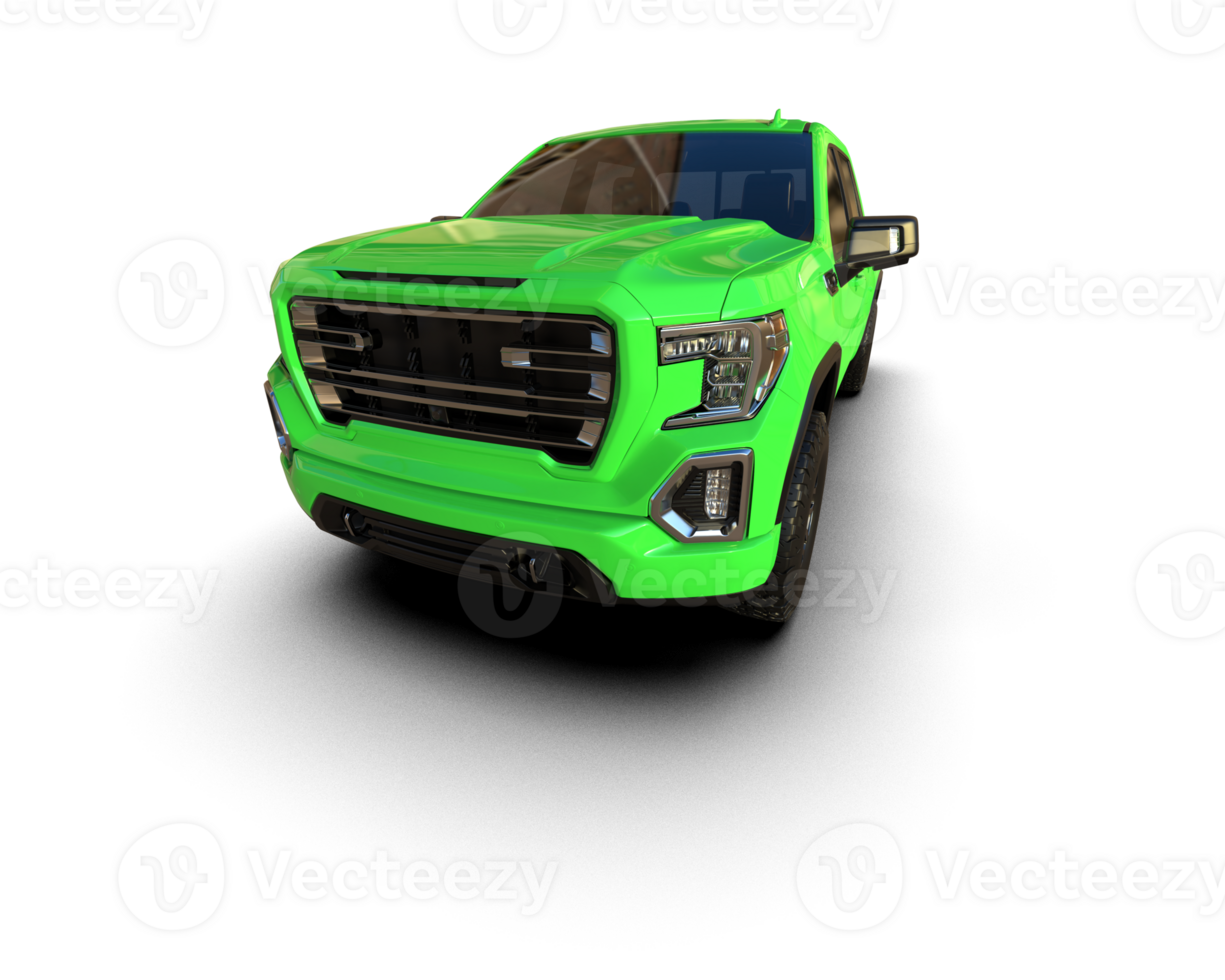 Pickup truck isolated on background. 3d rendering - illustration png