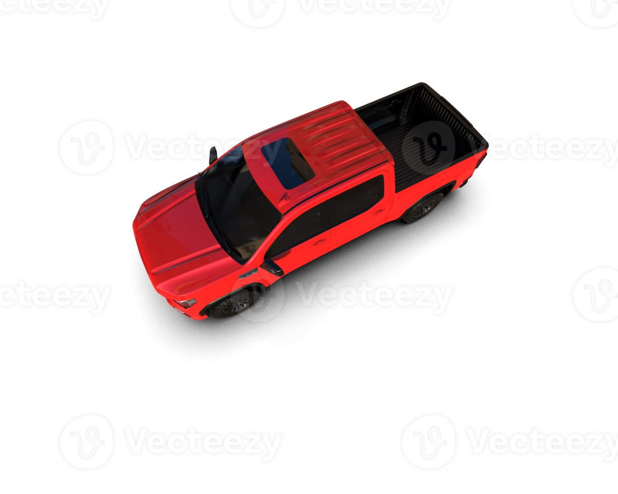 Pickup truck isolated on background. 3d rendering - illustration png