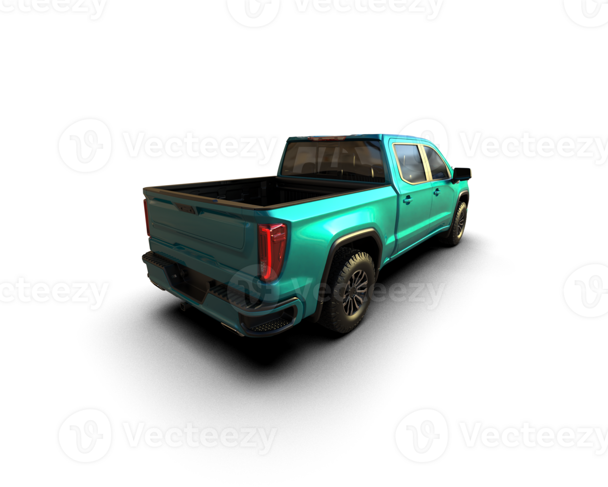 Pickup truck isolated on background. 3d rendering - illustration png