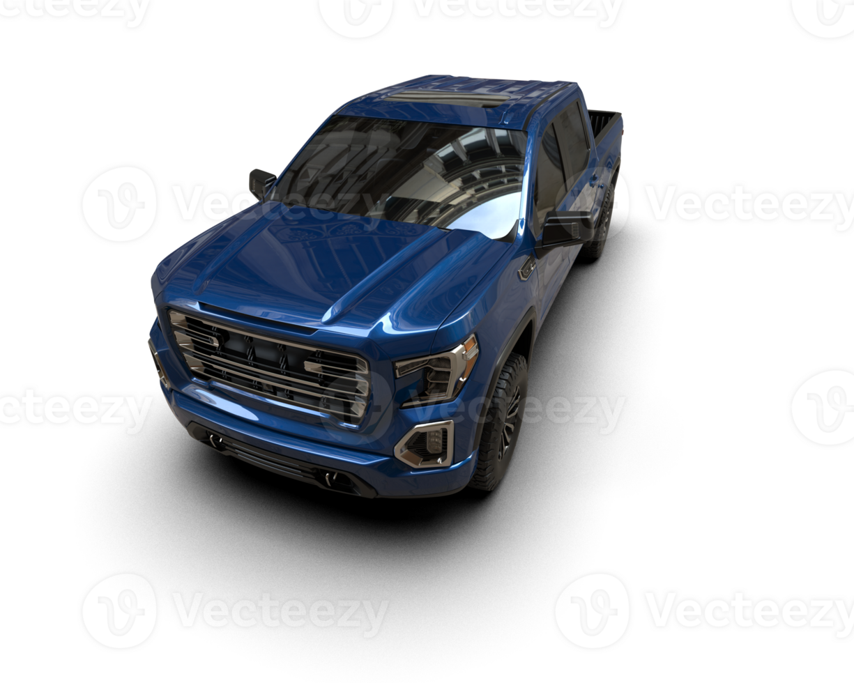 Pickup truck isolated on background. 3d rendering - illustration png