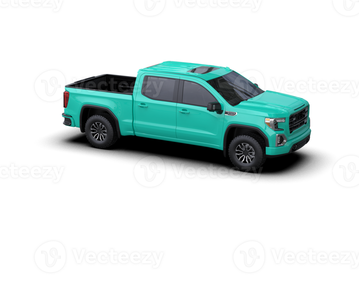 Pickup truck isolated on background. 3d rendering - illustration png