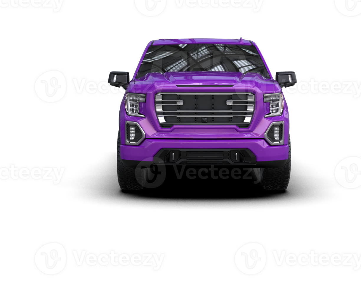 Pickup truck isolated on background. 3d rendering - illustration png
