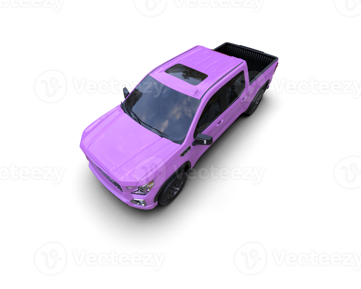 Pickup truck isolated on background. 3d rendering - illustration png