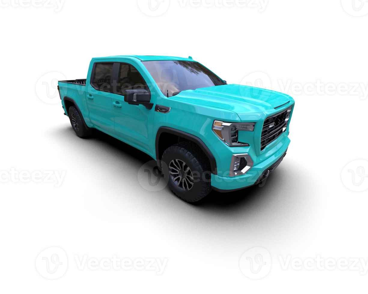 Pickup truck isolated on background. 3d rendering - illustration png