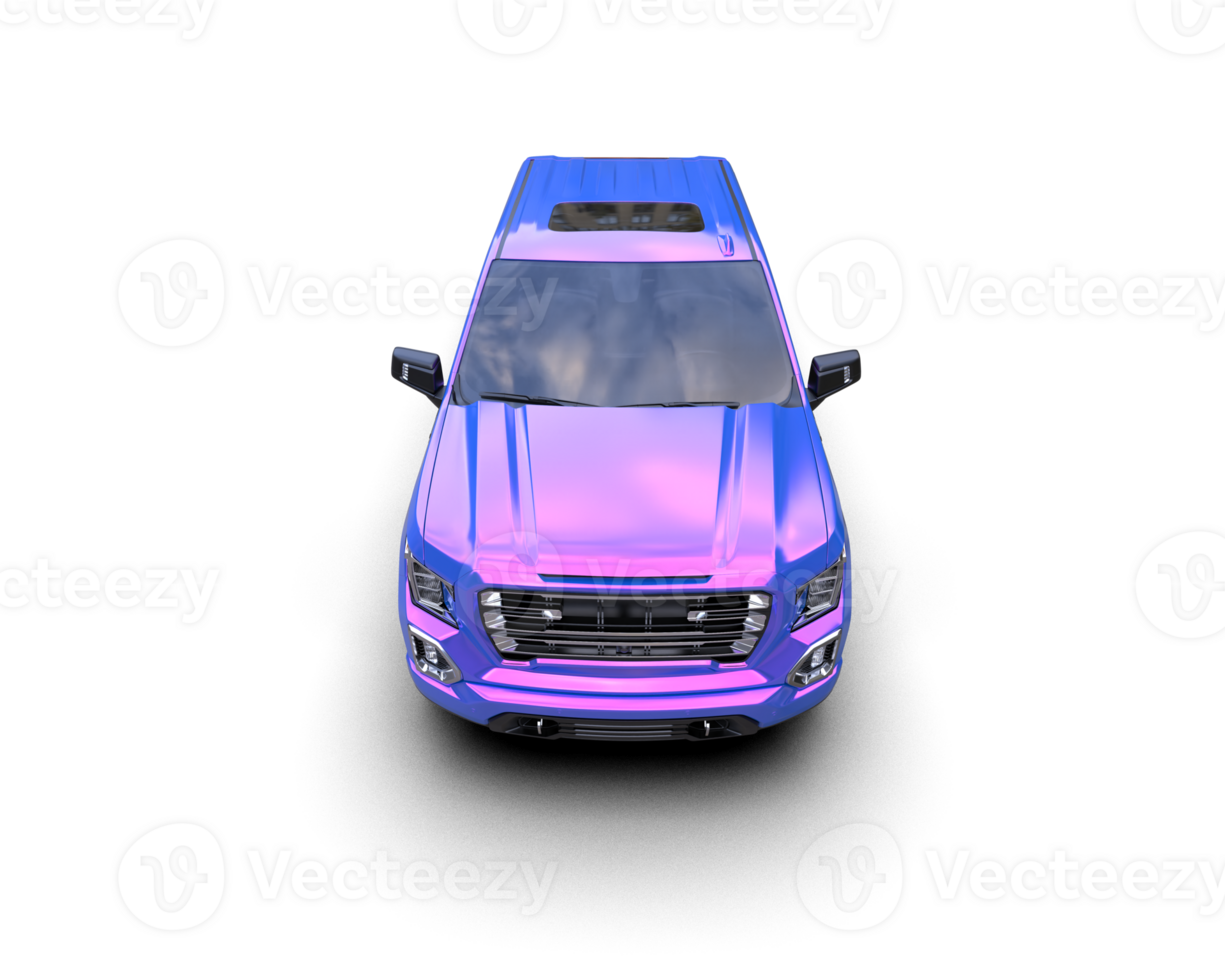 Pickup truck isolated on background. 3d rendering - illustration png