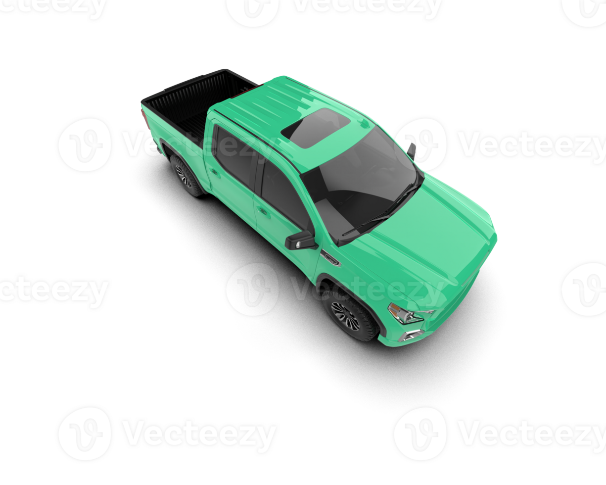 Pickup truck isolated on background. 3d rendering - illustration png