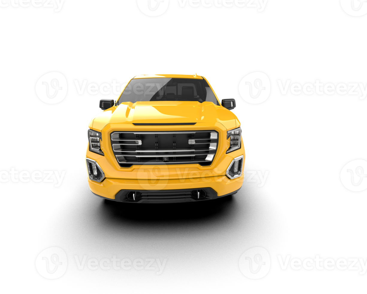 Pickup truck isolated on background. 3d rendering - illustration png