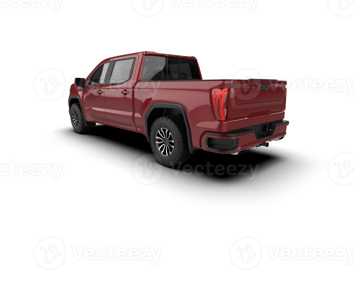 Pickup truck isolated on background. 3d rendering - illustration png