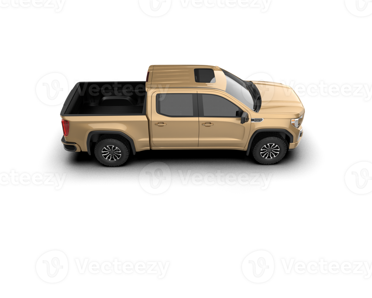 Pickup truck isolated on background. 3d rendering - illustration png