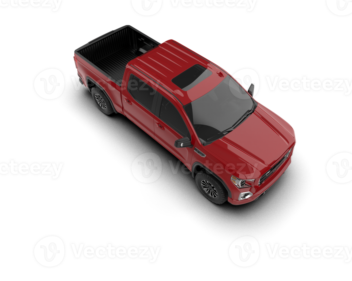 Pickup truck isolated on background. 3d rendering - illustration png