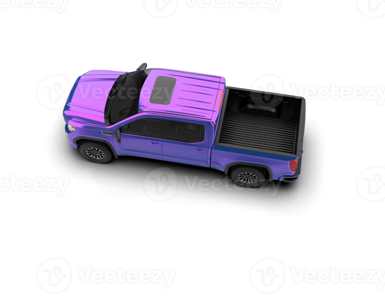 Pickup truck isolated on background. 3d rendering - illustration png