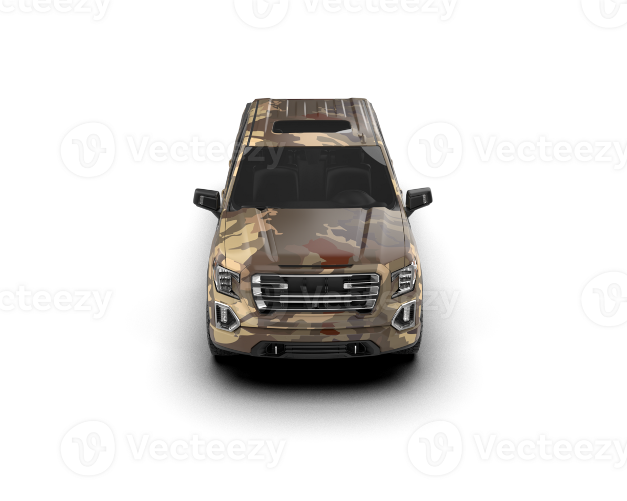 Pickup truck isolated on background. 3d rendering - illustration png