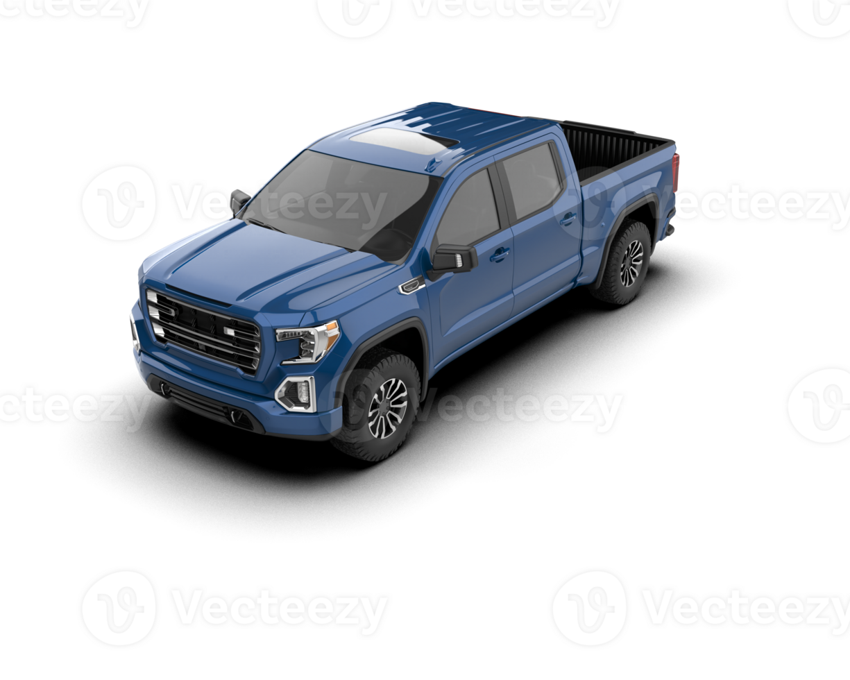 Pickup truck isolated on background. 3d rendering - illustration png