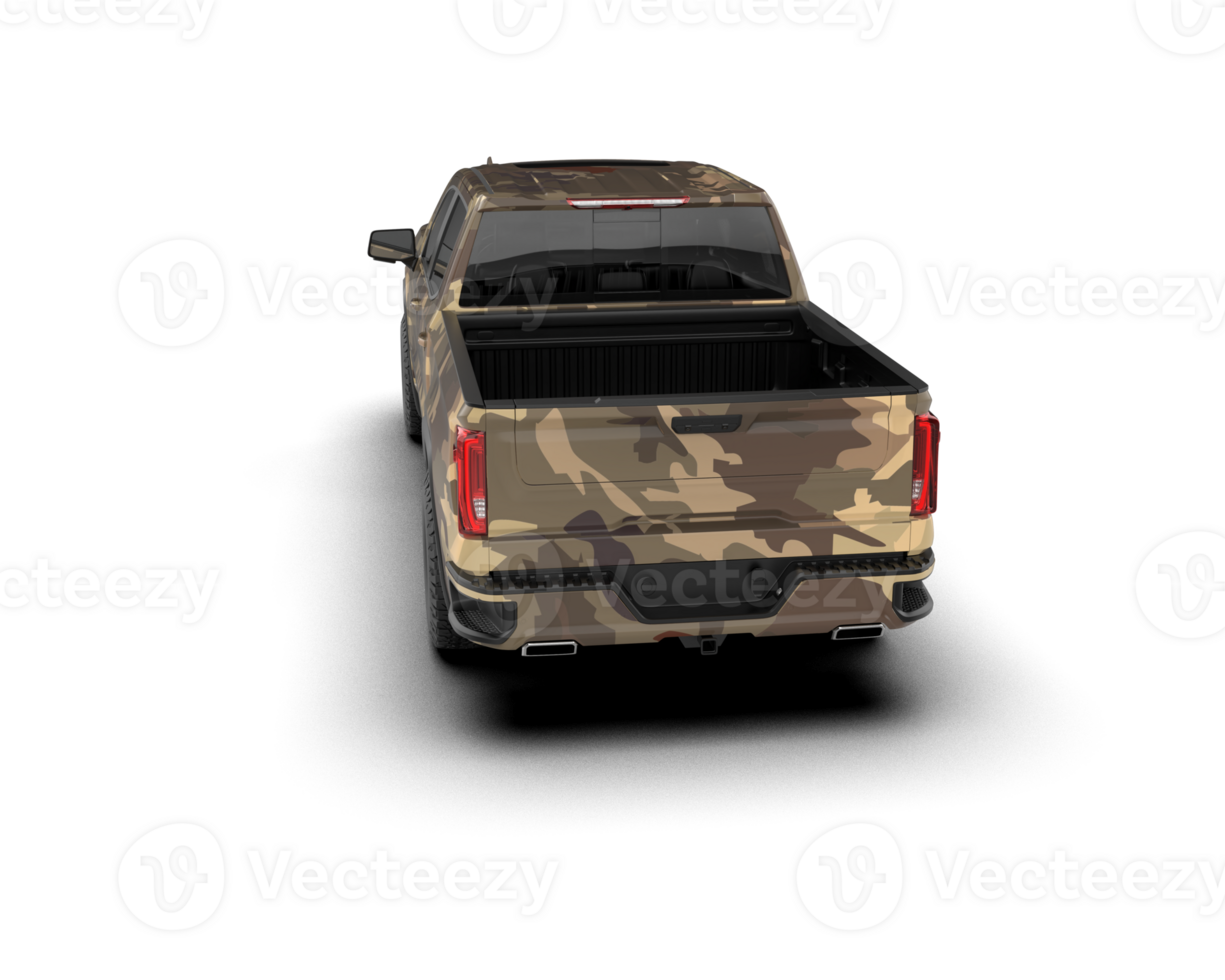Pickup truck isolated on background. 3d rendering - illustration png
