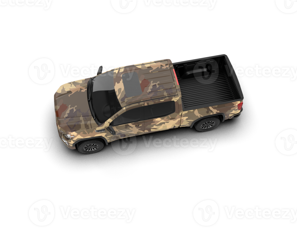Pickup truck isolated on background. 3d rendering - illustration png