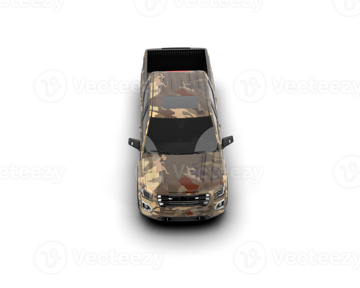 Pickup truck isolated on background. 3d rendering - illustration png