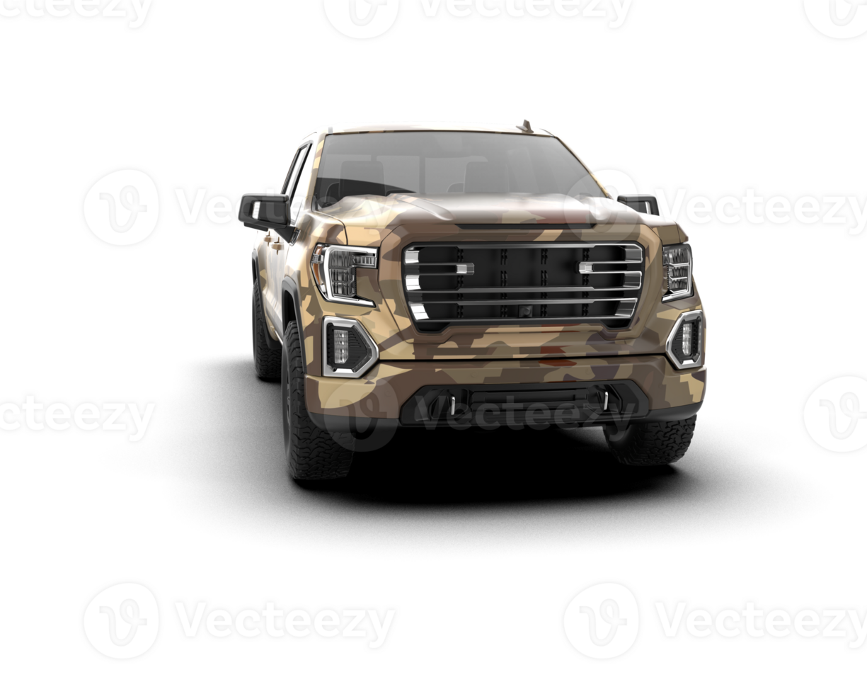 Pickup truck isolated on background. 3d rendering - illustration png