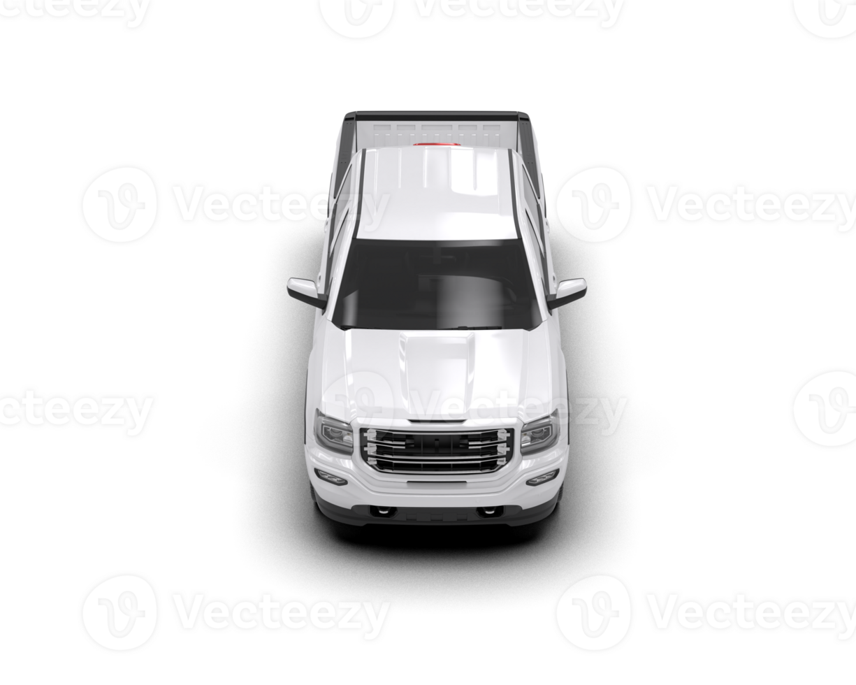 Pickup truck isolated on background. 3d rendering - illustration png