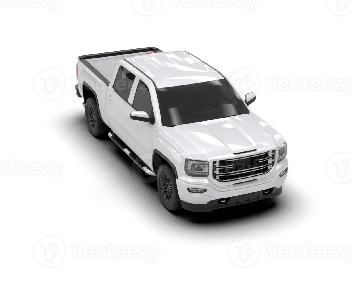 Pickup truck isolated on background. 3d rendering - illustration png