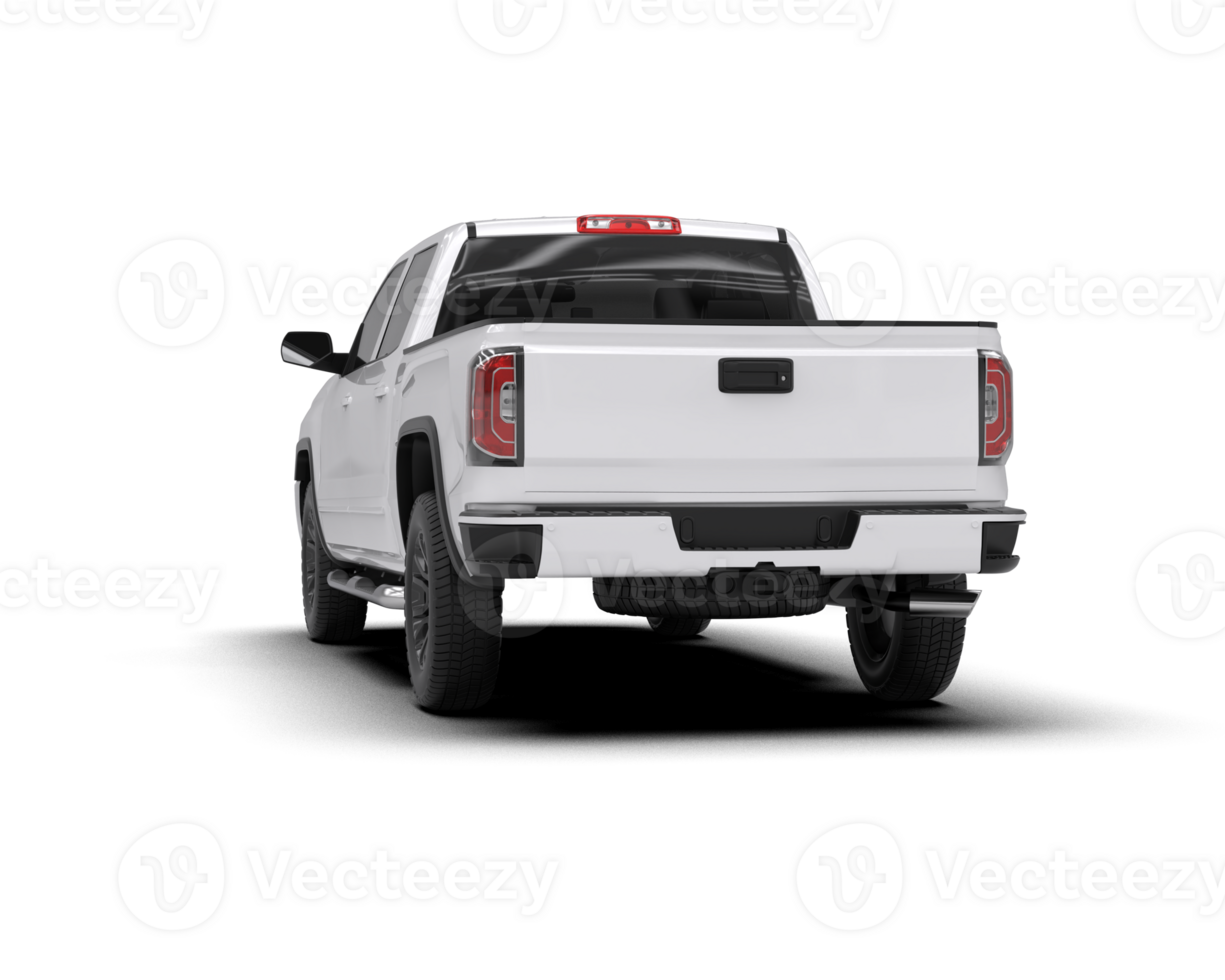 Pickup truck isolated on background. 3d rendering - illustration png