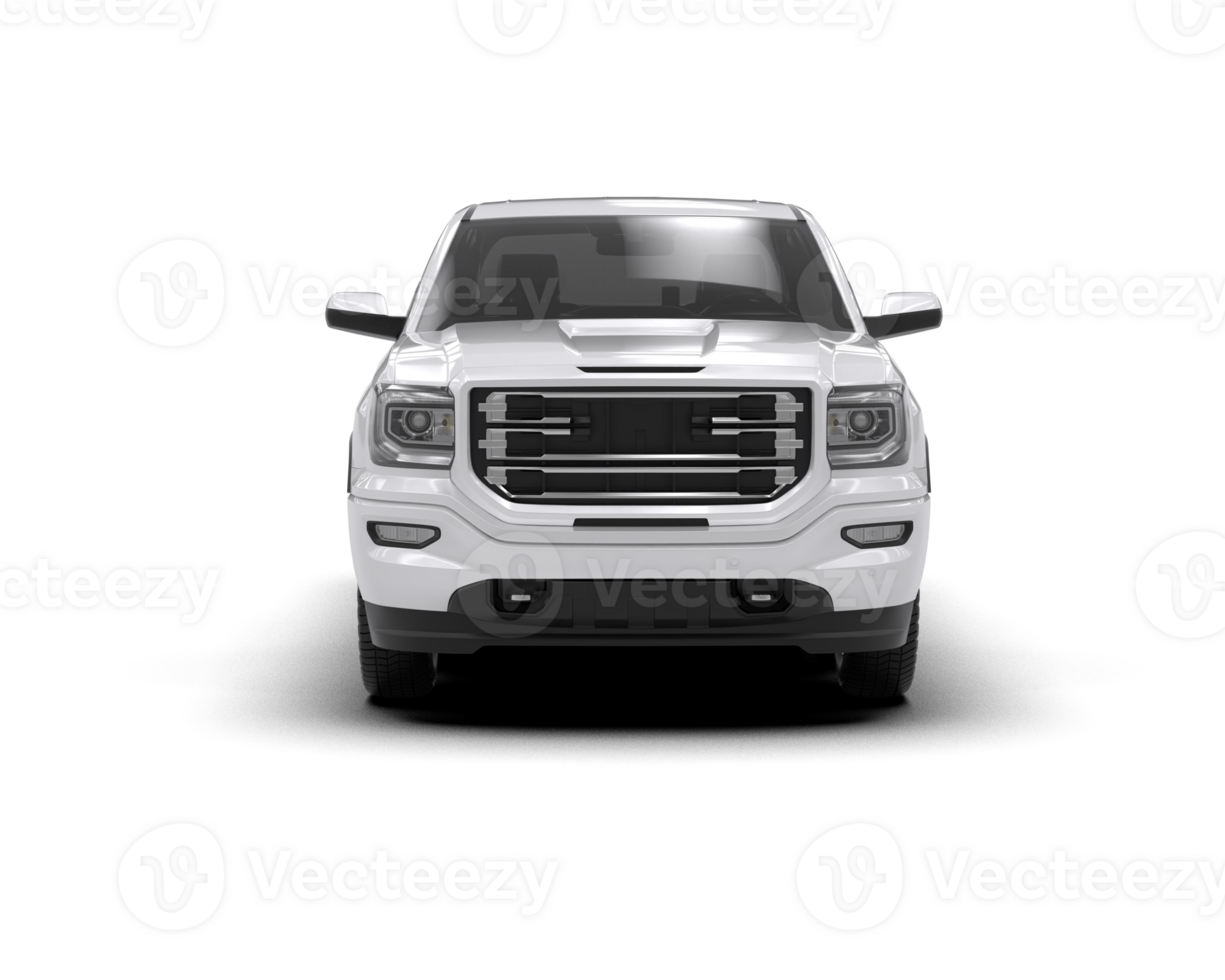 Pickup truck isolated on background. 3d rendering - illustration png