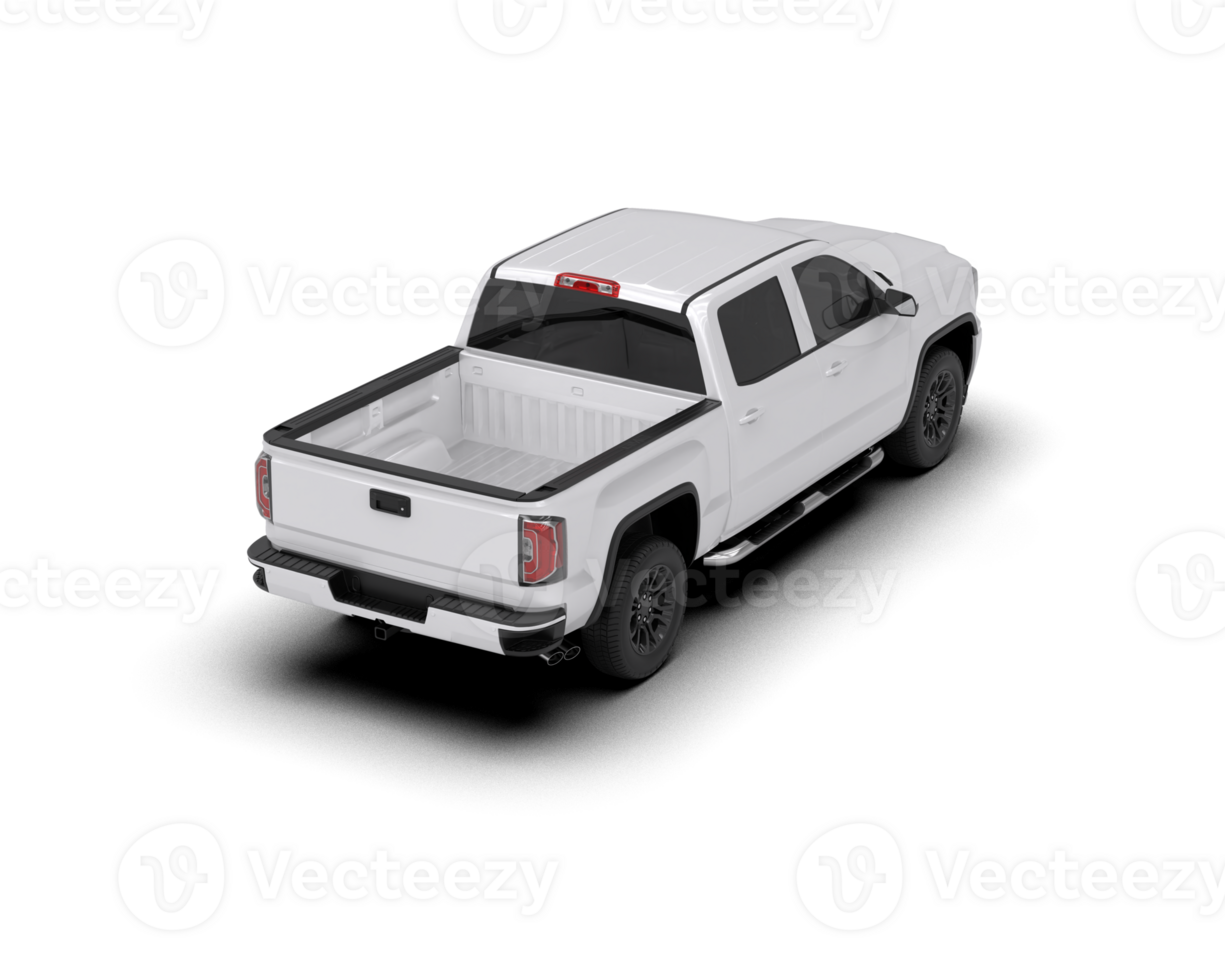 Pickup truck isolated on background. 3d rendering - illustration png