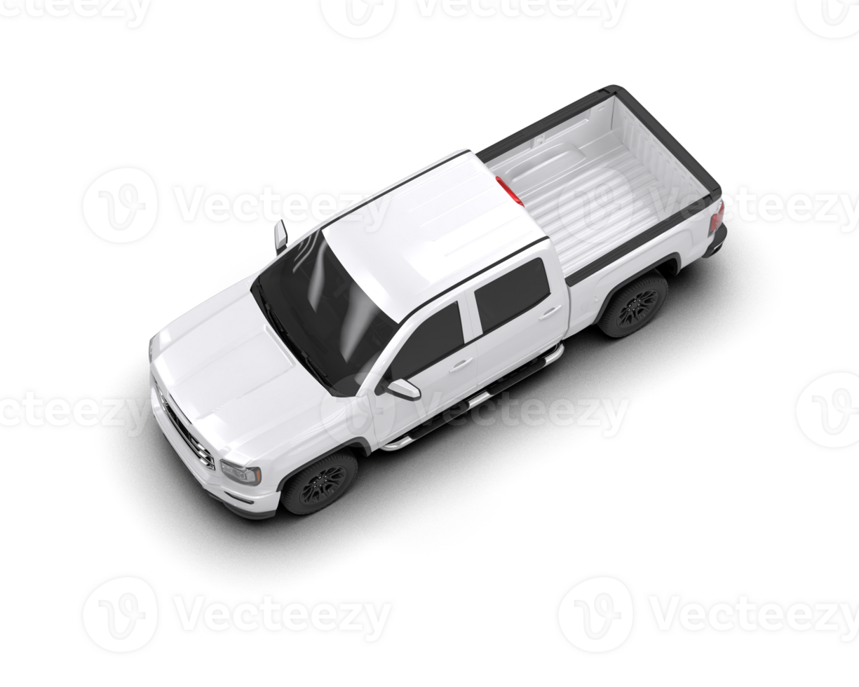 Pickup truck isolated on background. 3d rendering - illustration png