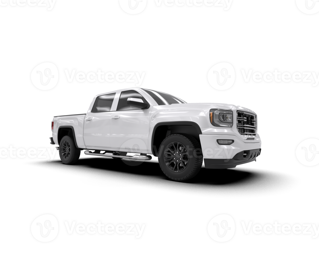 Pickup truck isolated on background. 3d rendering - illustration png