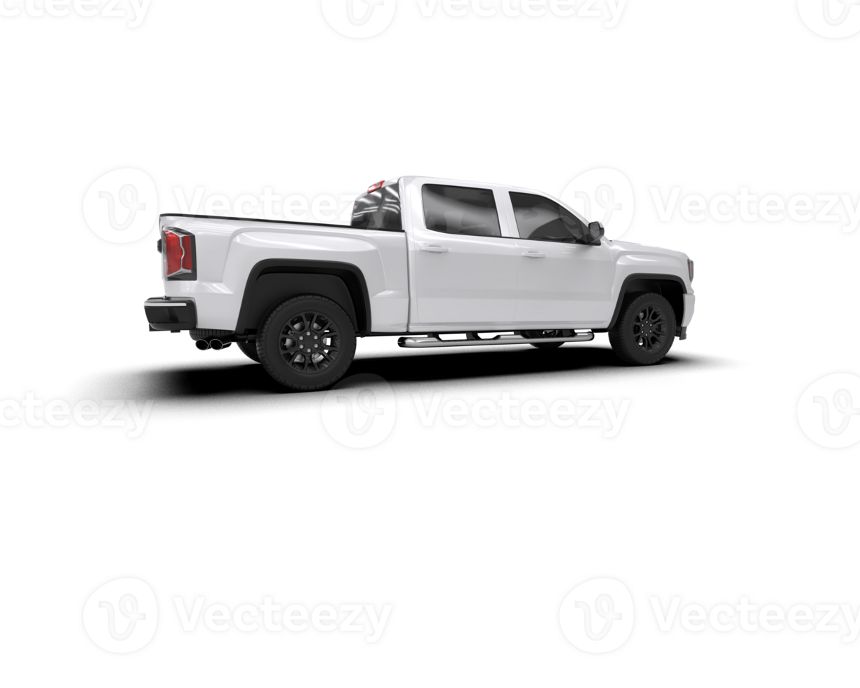 Pickup truck isolated on background. 3d rendering - illustration png