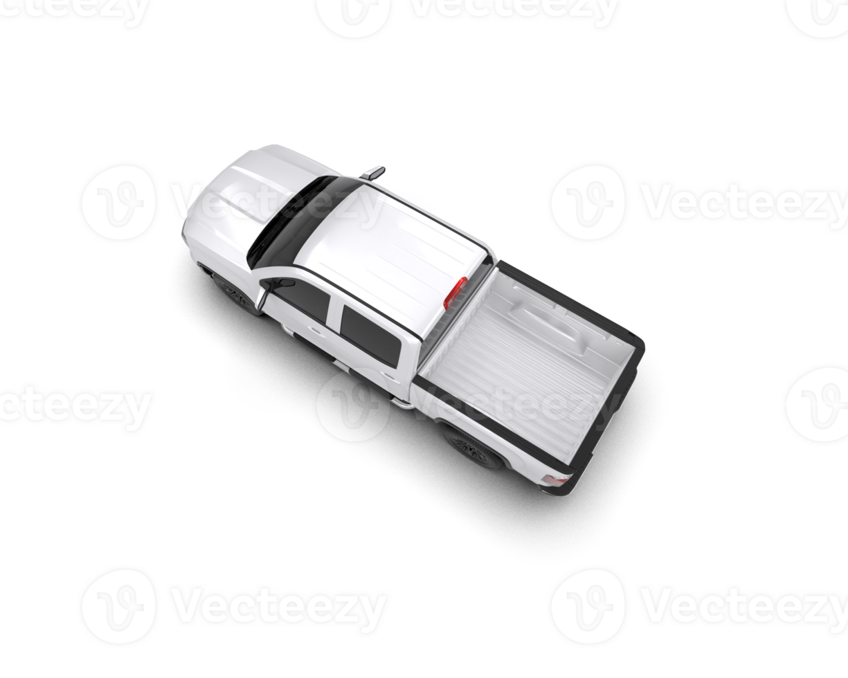 Pickup truck isolated on background. 3d rendering - illustration png