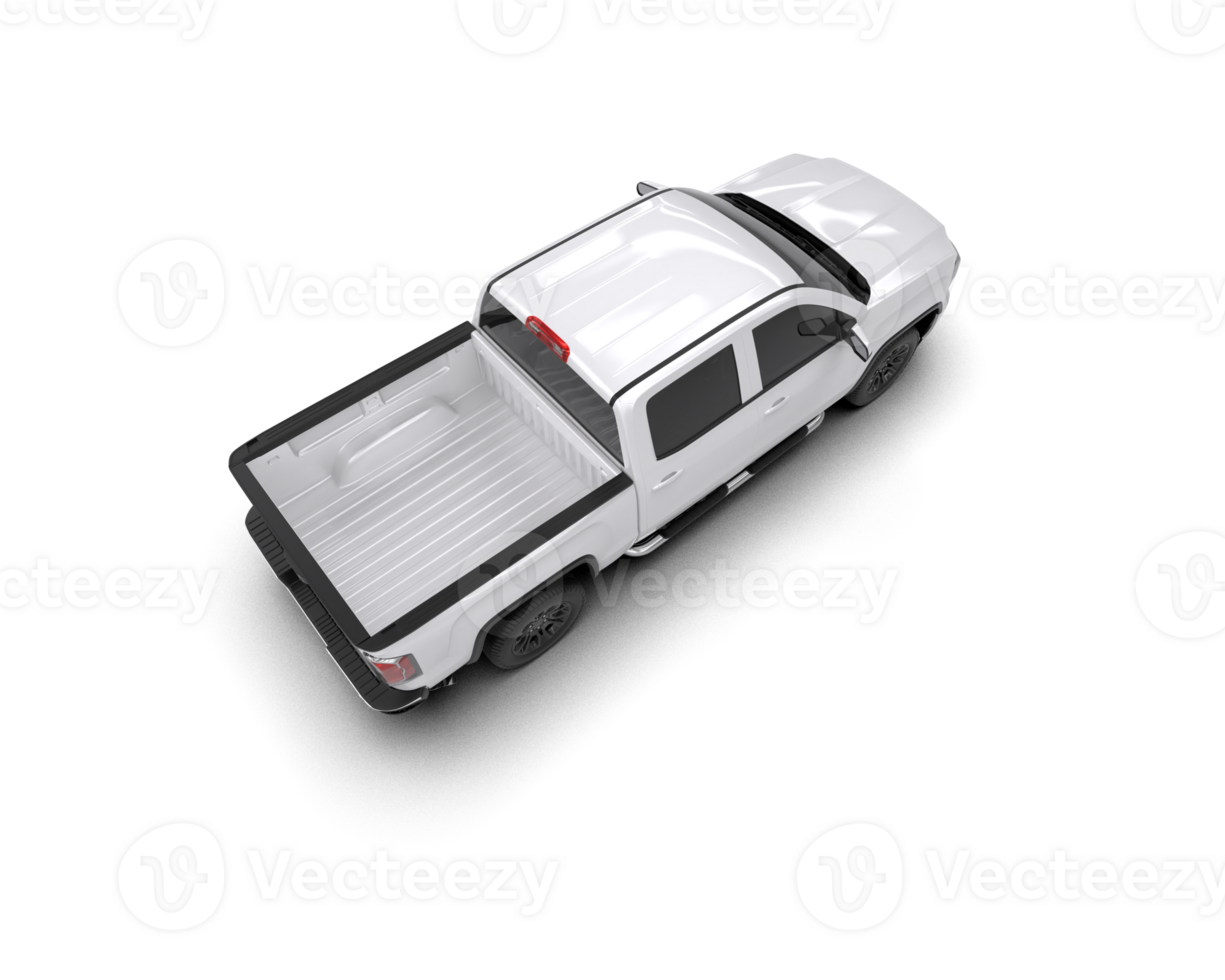 Pickup truck isolated on background. 3d rendering - illustration png