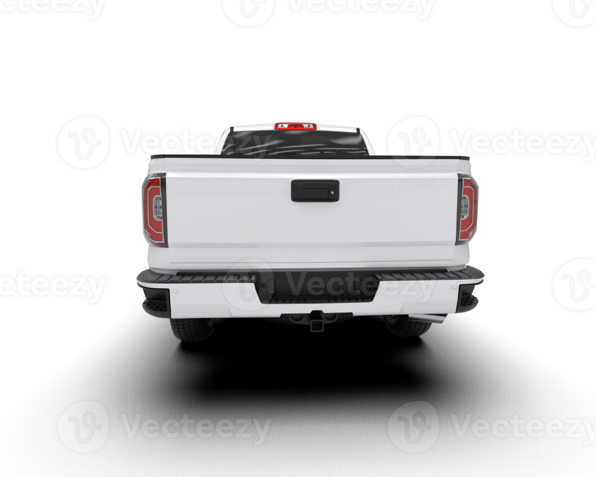 Pickup truck isolated on background. 3d rendering - illustration png