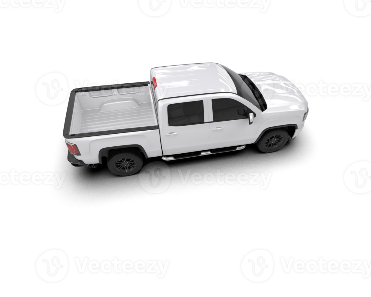 Pickup truck isolated on background. 3d rendering - illustration png