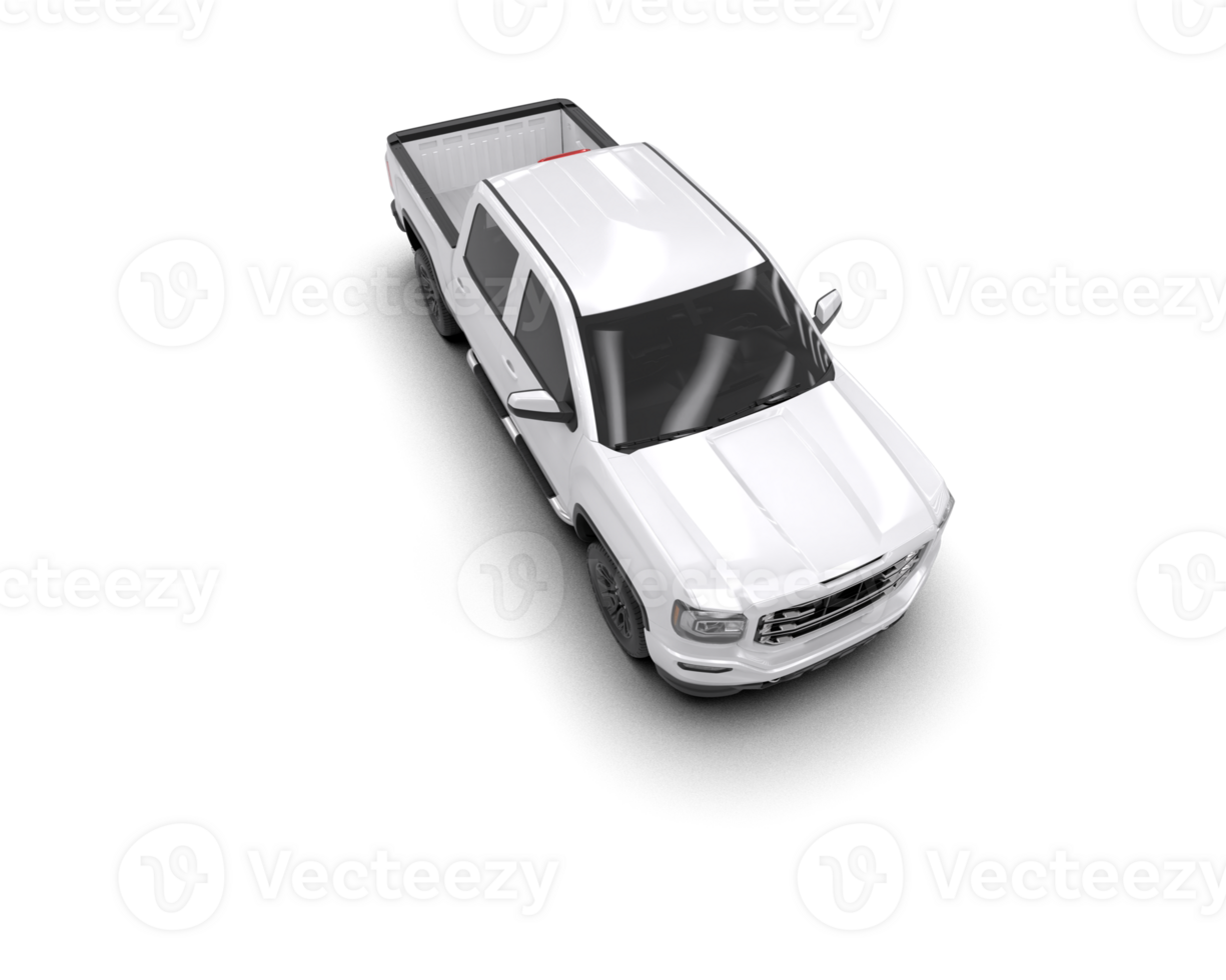 Pickup truck isolated on background. 3d rendering - illustration png