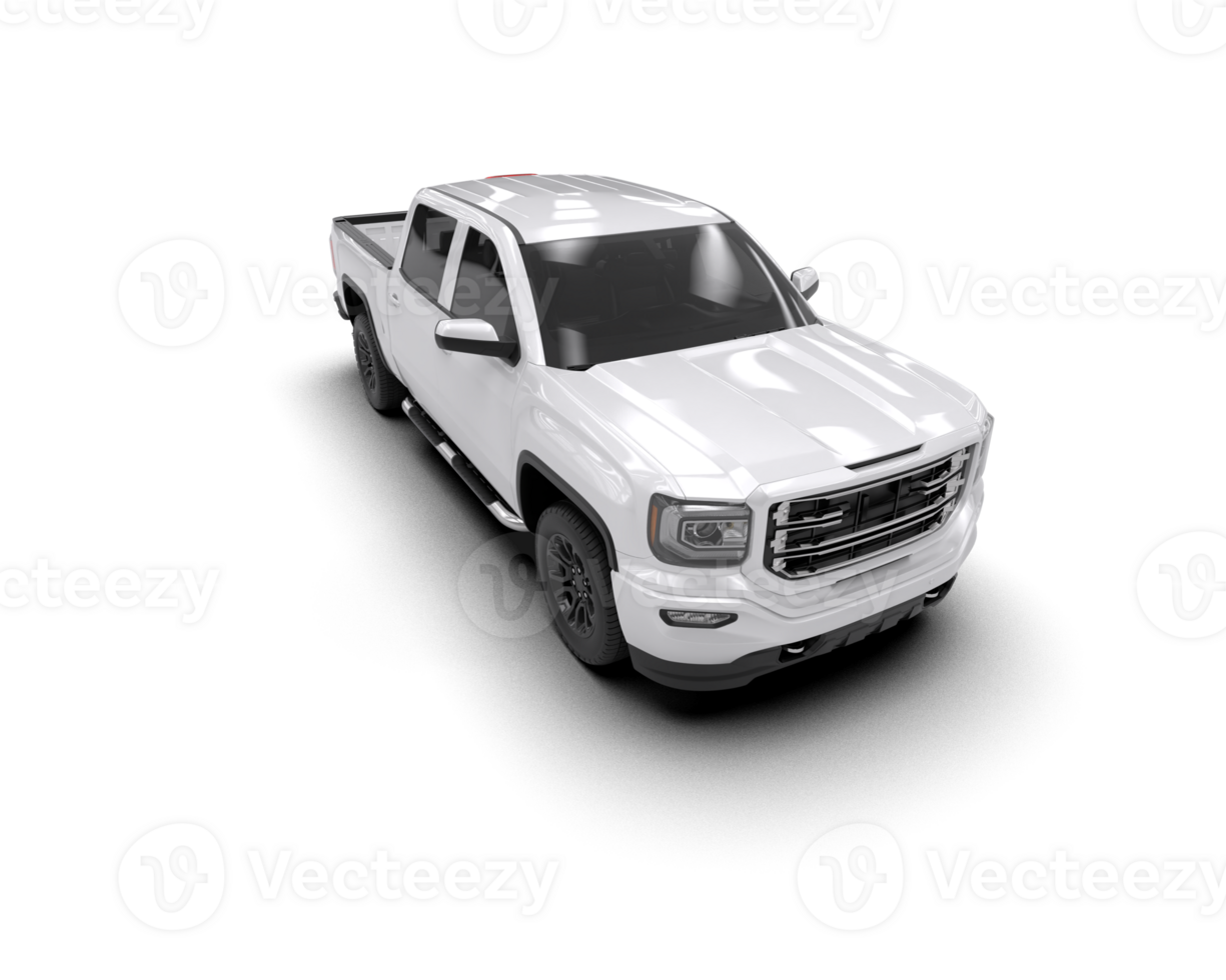 Pickup truck isolated on background. 3d rendering - illustration png