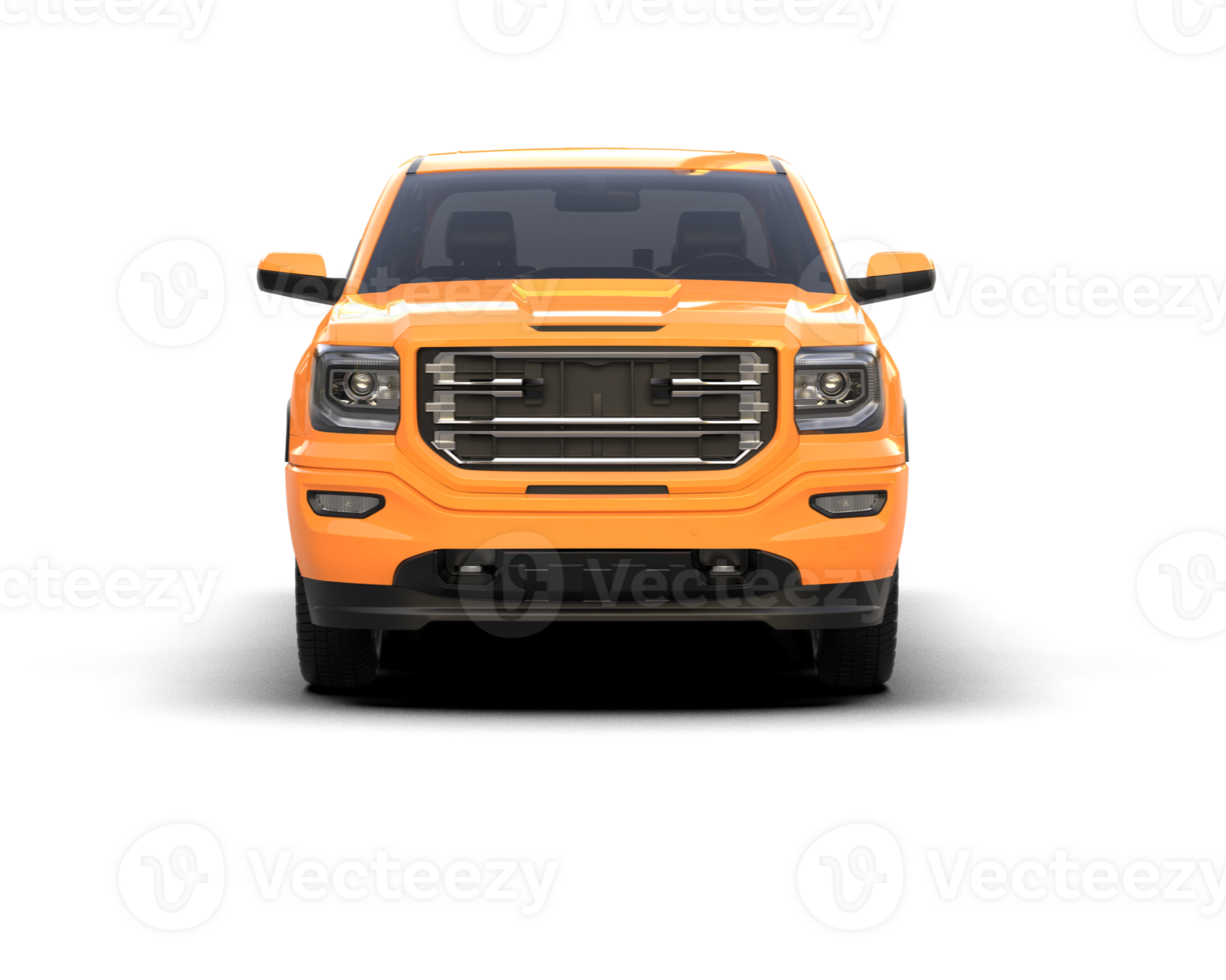Pickup truck isolated on background. 3d rendering - illustration png