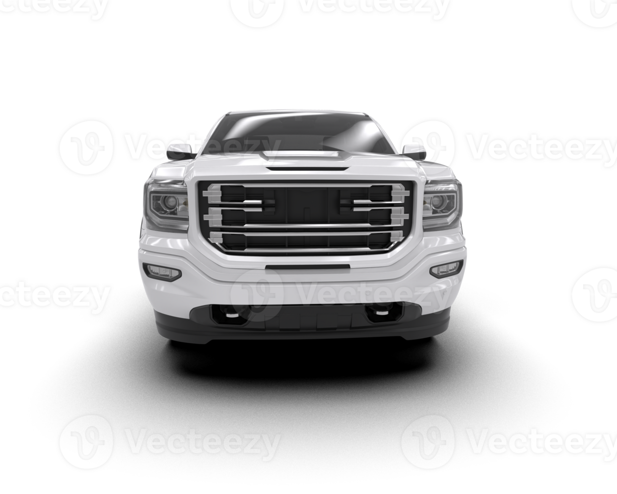 Pickup truck isolated on background. 3d rendering - illustration png