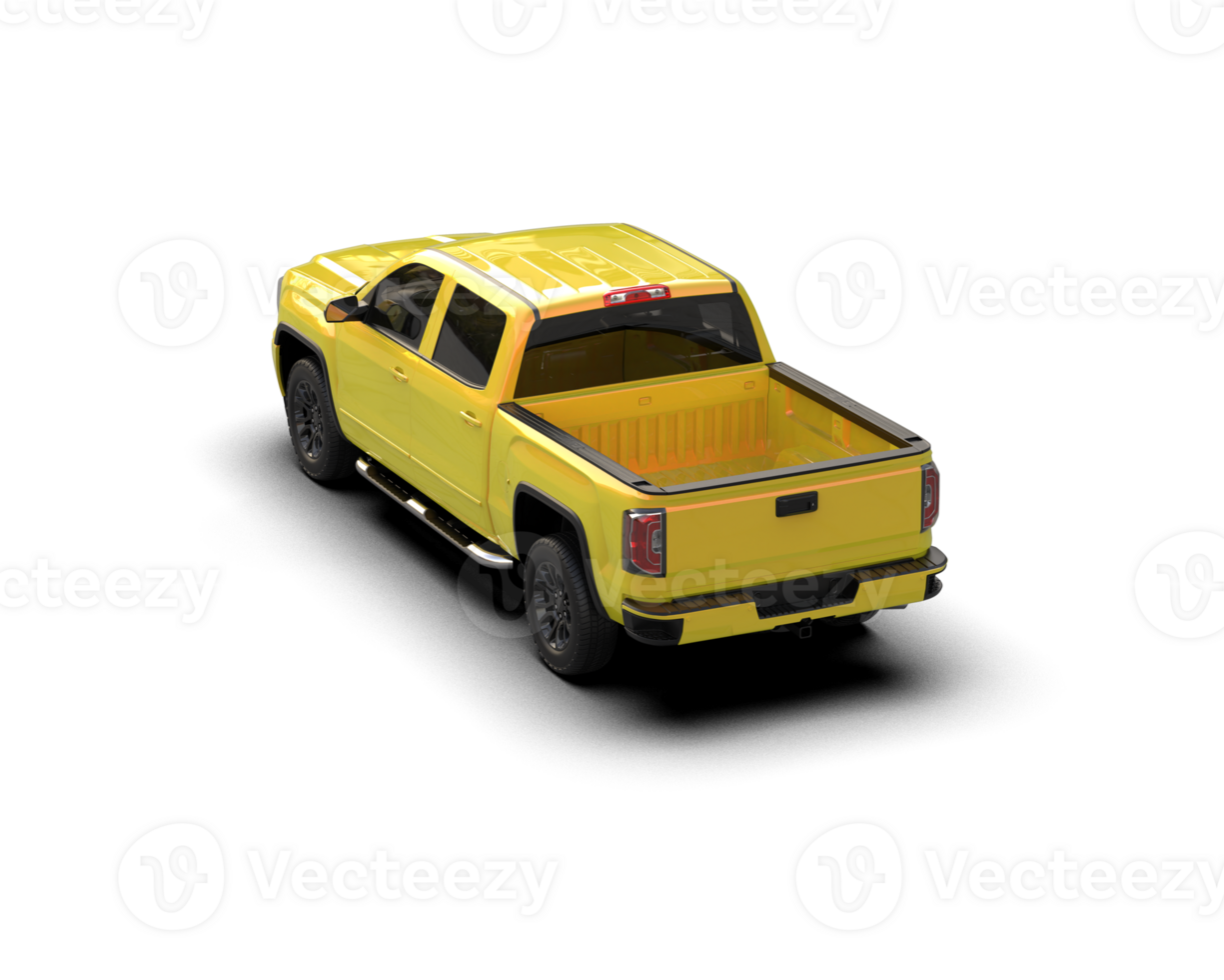 Pickup truck isolated on background. 3d rendering - illustration png