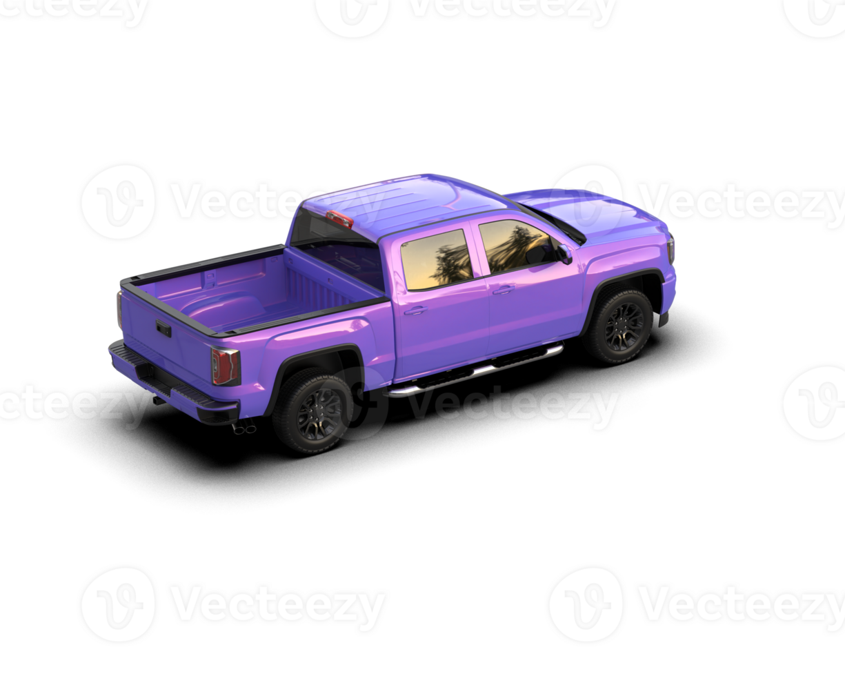 Pickup truck isolated on background. 3d rendering - illustration png