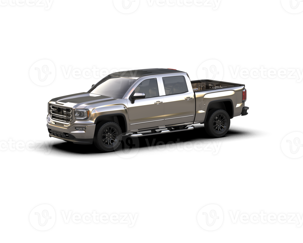 Pickup truck isolated on background. 3d rendering - illustration png