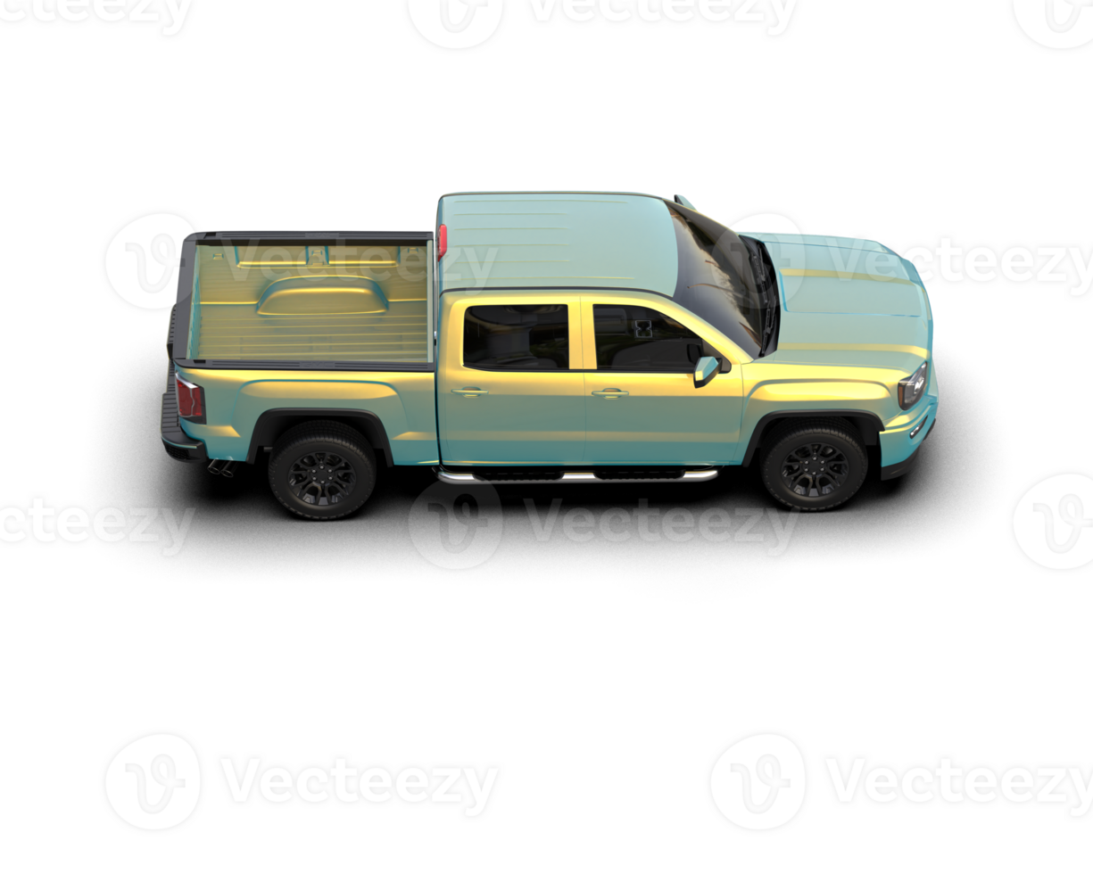 Pickup truck isolated on background. 3d rendering - illustration png