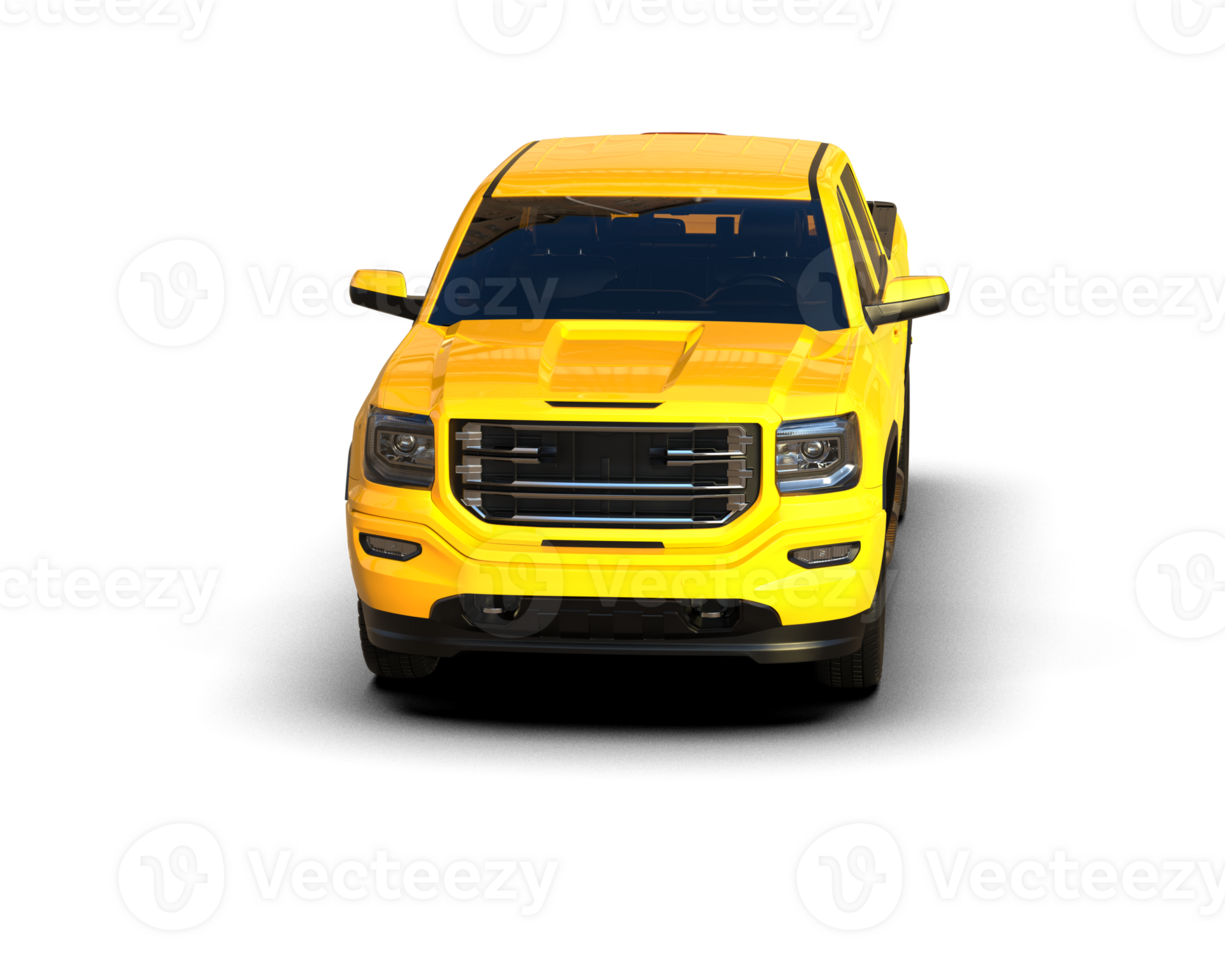 Pickup truck isolated on background. 3d rendering - illustration png